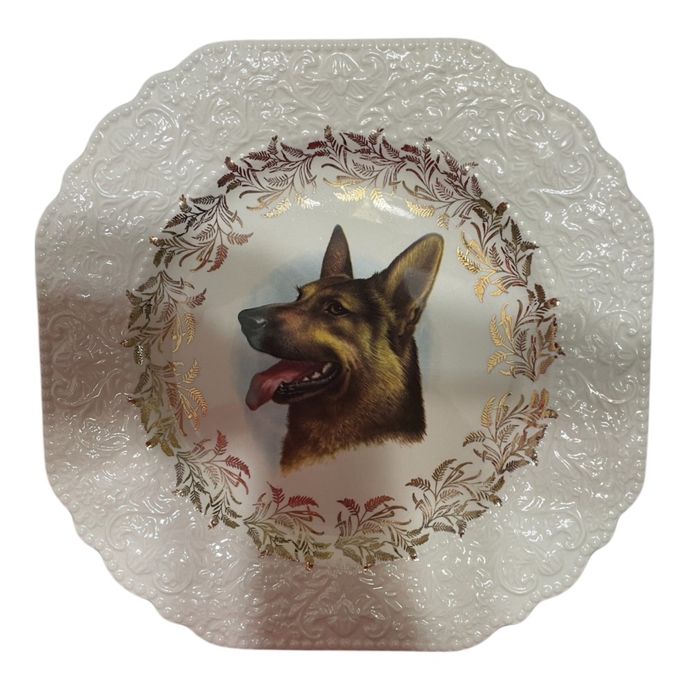 Decorative Plate w/German Shepherd Design